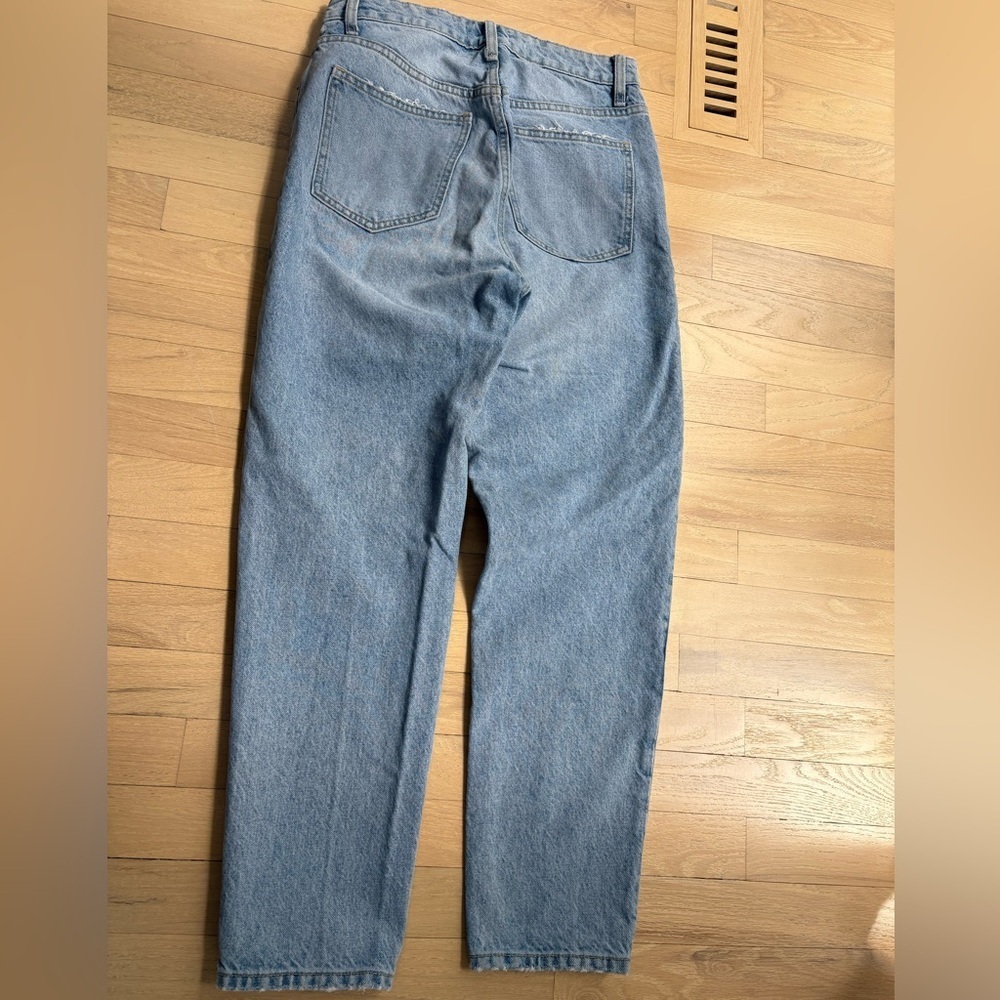 Zara Blue Straight Jeans Classic Denim - Picture 6 of 6